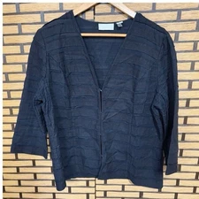 Chico’s Black Jacket Size 2 (Size Large)