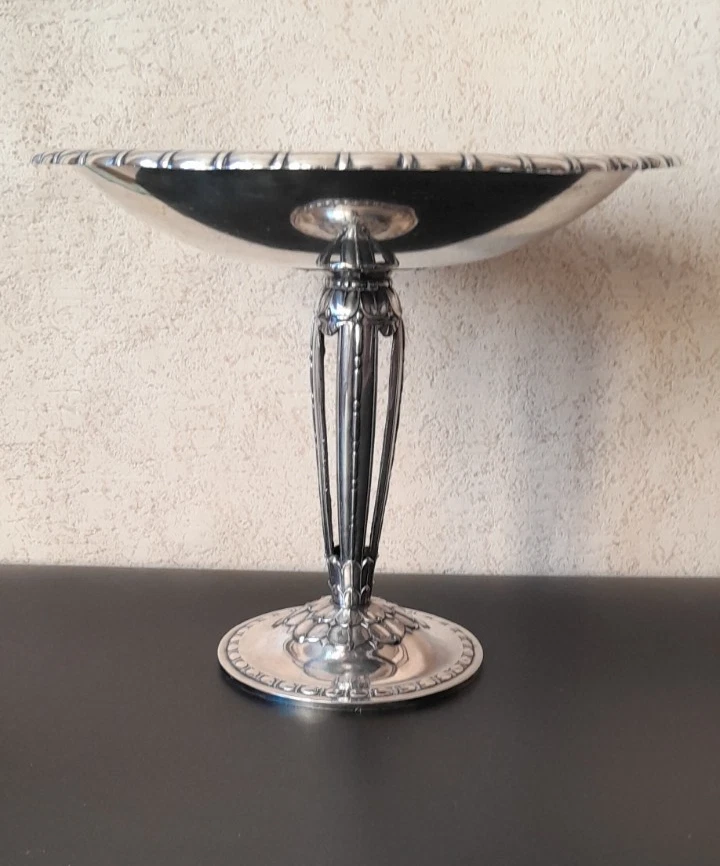 Schale Versilbertes Metall Gallia Zeit Art Déco Overall Tafelaufsatz Christofle - Bild 4 von 4