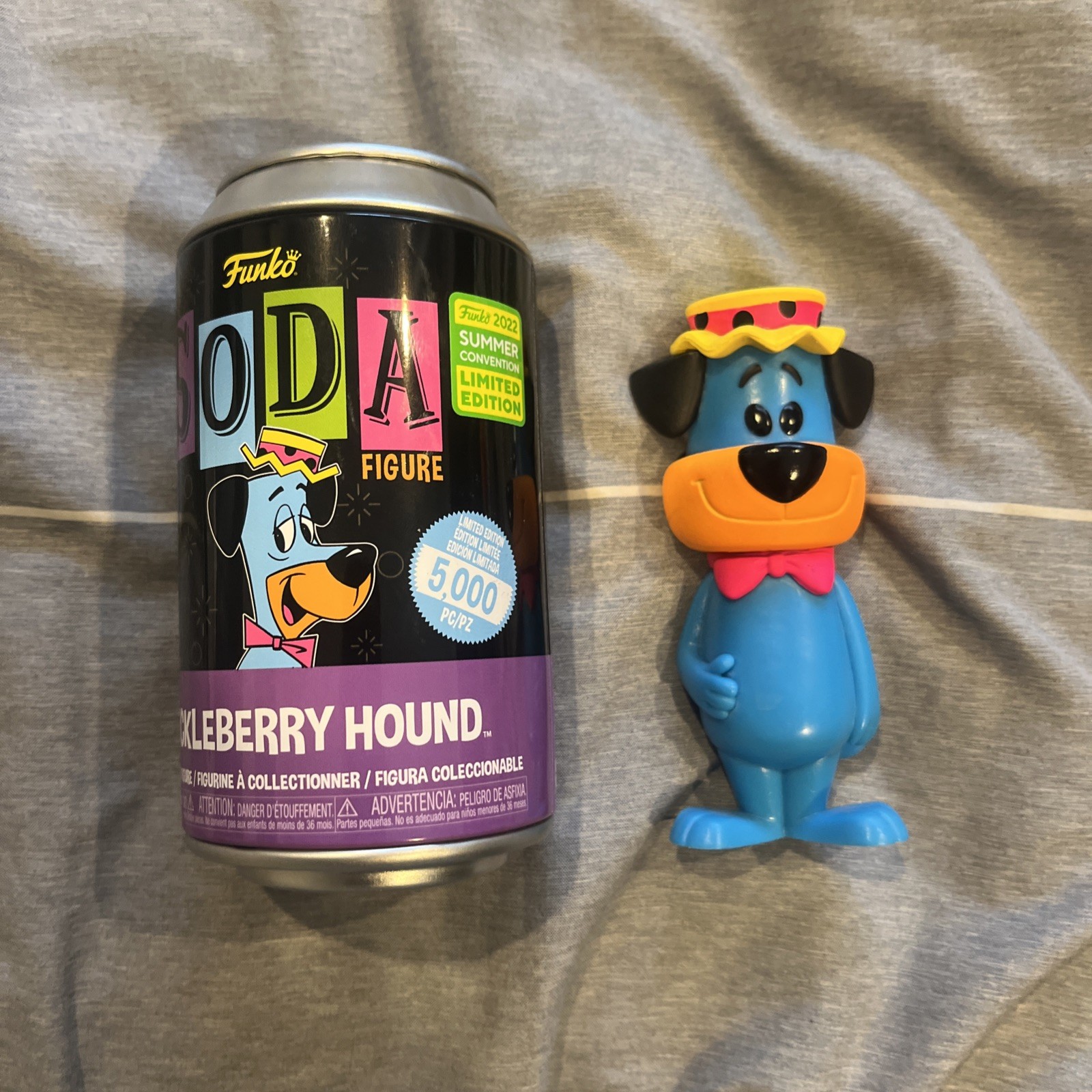 Funko Soda Huckleberry Hound Blacklight Common Figure, 2022 Summer Con Exclusive