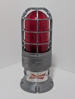 READ DESCRIPTION Budweiser Red Hockey Goal Light Siren Horn Wi Fi