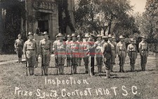 IN, Angola, Indiana, RPPC, Tri-State College, Inspection, Prize Squad, Photo