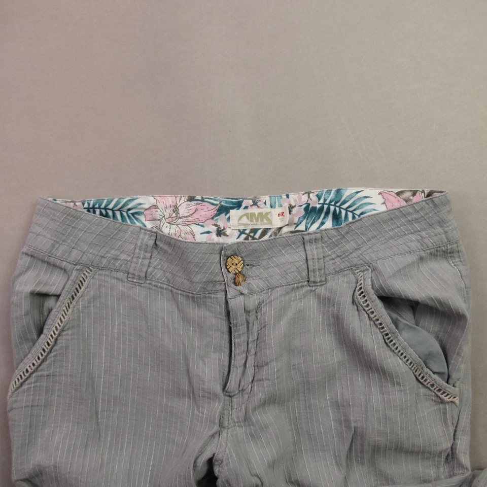 Mountain Khakis Pants Womens 6 Regular Casual Hiking Chino Gray Lightweight - Image 2 of 4