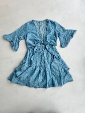Free People Lala Lace Mini Dress. Blue. XS. RRP £118.