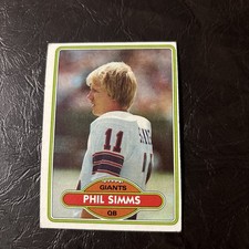 Phil Simms Football 1980 Topps #225 RC HOF Giants VGEX +/-