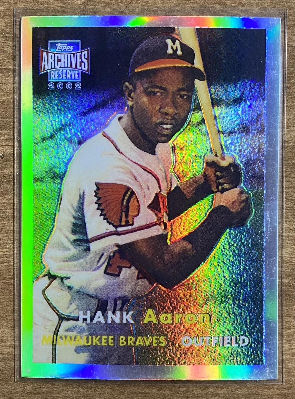 Hank Aaron 2002 Topps Archives Reserve #61 - Milwaukee Braves