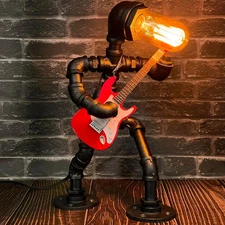 Music Electric Guitar Table Lamp - Art Decor Guitar Stuff Cool Gifts for Music A