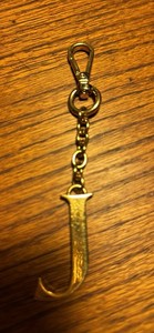 Dooney & Bourke Bag Charm Initial J Gold Plated with Signature
