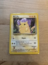 Pikachu 58/102 Basis Set Deutsch EXC Pokemon