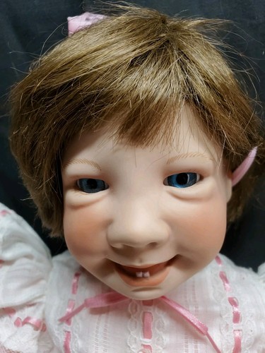 C2 Vintage 21" Middleton Doll 1991 Vinyl Cloth Doll Realistic Face Weighted Body
