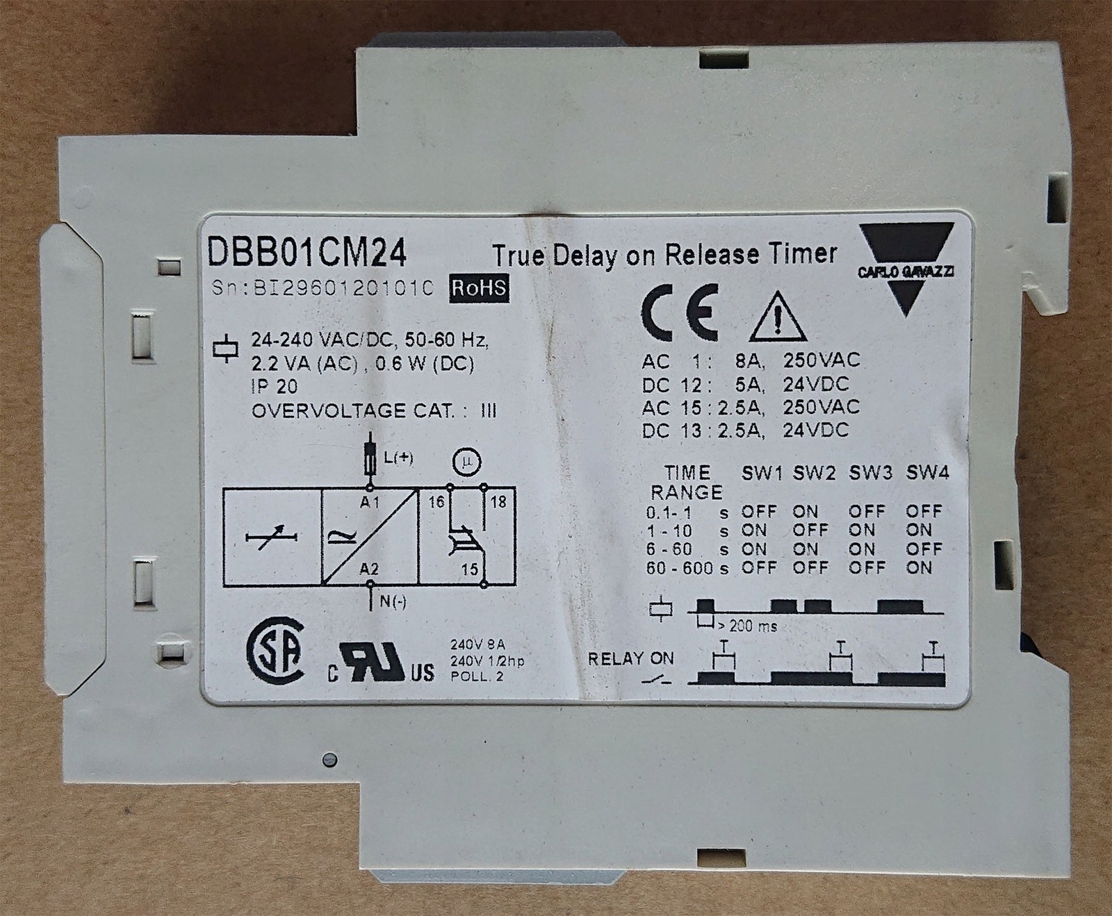 Carlo Gavazzi DBB01CM24
