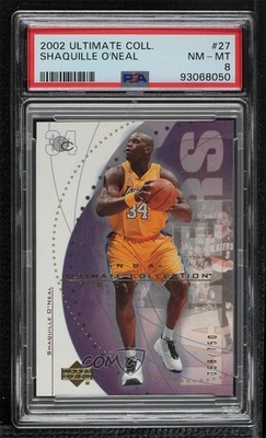 2002-03 Upper Deck Ultimate Collection 58/750 Shaquille O'Neal #27 PSA 8 HOF 1u6