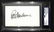 Pete Dawkins Signed/Autographed 3x5 Index Card Army 1958 Heisman PSA/DNA 196977