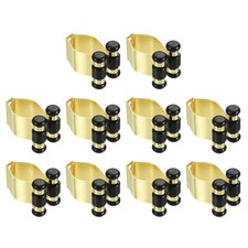 10Pcs Metal Pool Cue Clips Billiards Stick Rack Clips Gold Tone