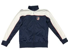Youth "USA" Track Jacket Size XL Blue & White Full zip by Just 4 Kicks Inc.