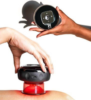 REVO The Original 4-in-1 Smart Cupping Therapy Massager, Red Light Therapy for T