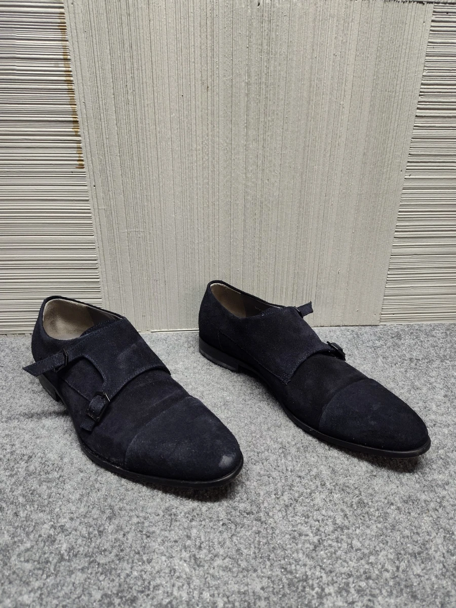 HUGO BOSS Leather Upper Black Dress Shoes for Men for sale  display picture 1