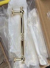 10 Pack 5 inch Hole Center Gold Cabinet Handles Brushed Brass Drawer Pulls fo...
