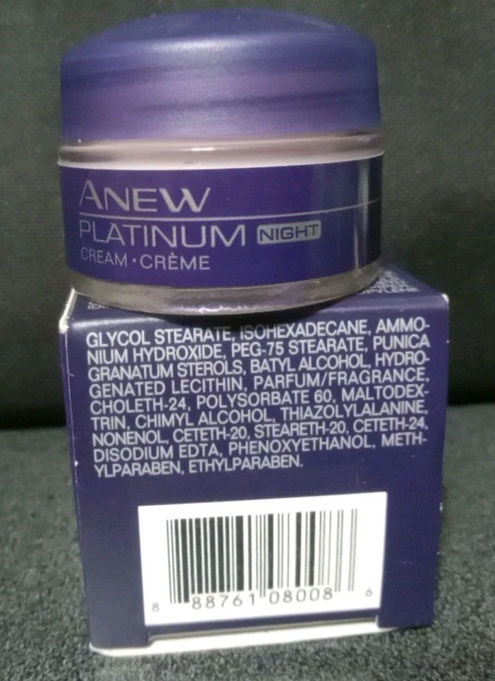 AVON ANEW PLATINUM Night Cream - TRAVEL SIZE 15 g/ .5 oz New in Box - Image 3 of 4