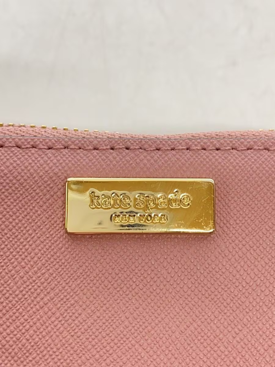 Kate Spade New York Mini Wallet/Coin Case, Leather, Pink, Solid Color, Women's,  thumbnail 3