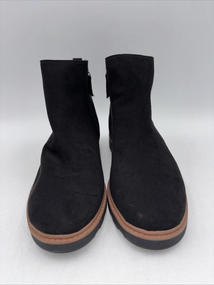 Dr. Scholls Women’s Maryland Black Side Zip Ankle Boots Size 10 M - Image 2 of 4