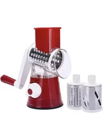 Tabletop Drum Grater, Slicer - Fine Grating, Course Grating, Shredding & Slicing