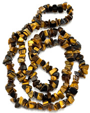 Vintage Orignal Tigerauge Kieselstein Halskette golden brown -wunderschön-