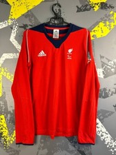 Great Britain Team Jersey Olympic Games Long Sleeve Shirt Adidas 2014 Men M ig93