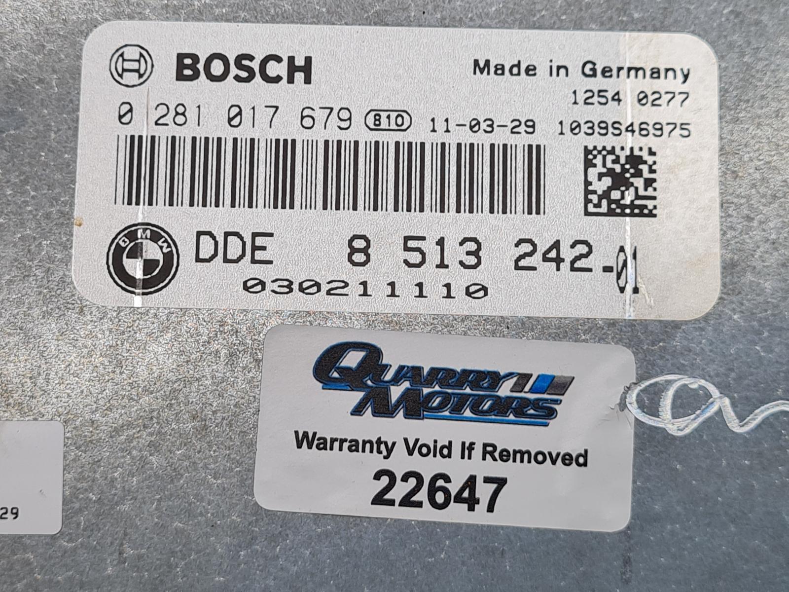 2011 BMW 5 Series F10 2.0 Diesel ECU (engine) 8513242 0281017679 