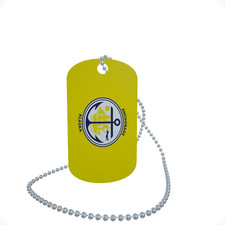 Dog Tag Flag Bunting Anchorage Alaska Dog Tag Aluminium 30 x 50mm