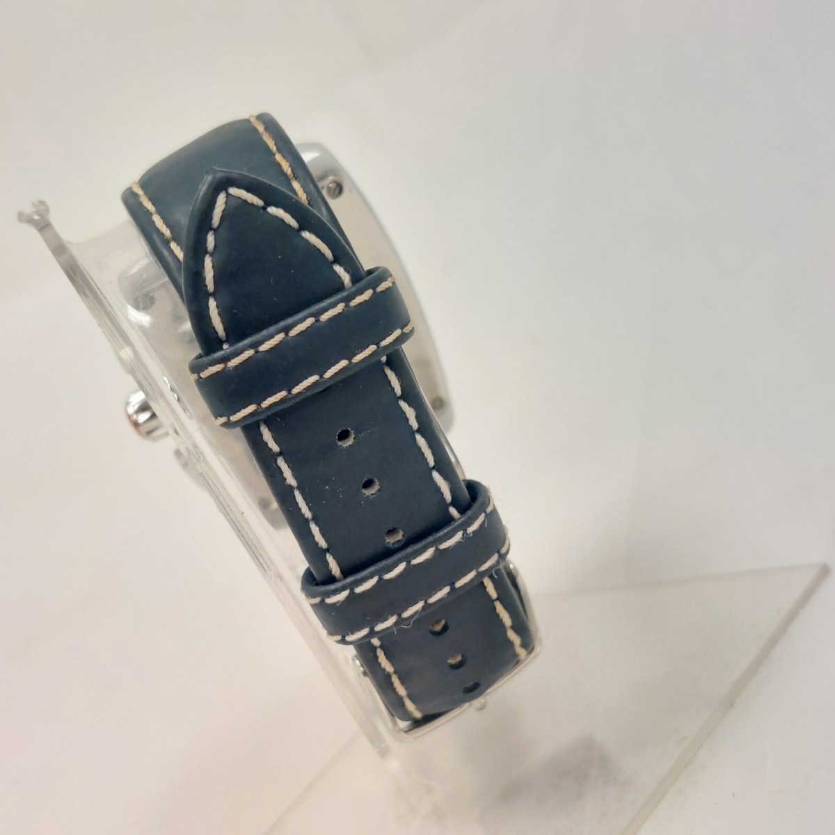 Michele MW 22 Jewels Chronograph Sport Wrist Watch - Blue Aluminum