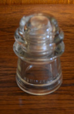 Hemingray 16 Clear Glass Insulator Made in USA 15-48