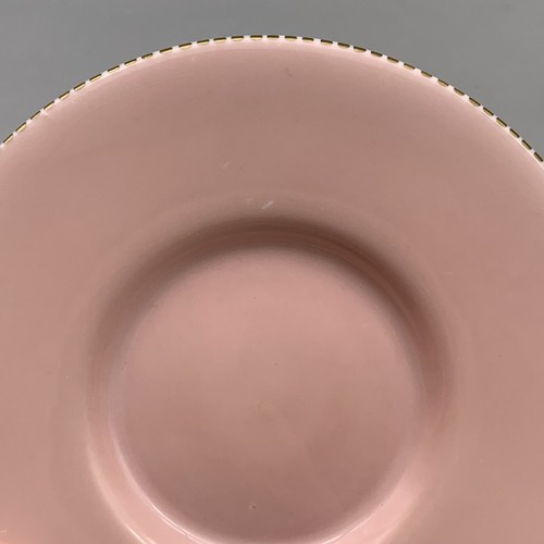Wedgwood Tea Espresso Cup & Saucer Set 4 pcs Demitasse Gilded Pink Green England - Picture 20 of 24