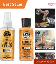 Complete Leather Care Kit - Cleaner & Conditioner for Furniture, Cars & Apparel