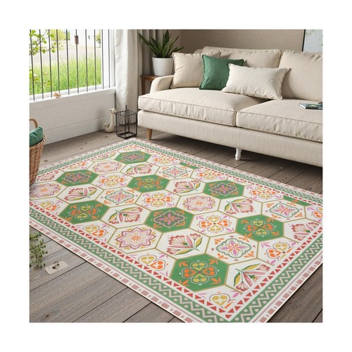 Anidaroel 6x9 Floral Indoor Outdoor Rugs for Patio Clearance, Non Slip Outdoo... - Picture 3 of 7
