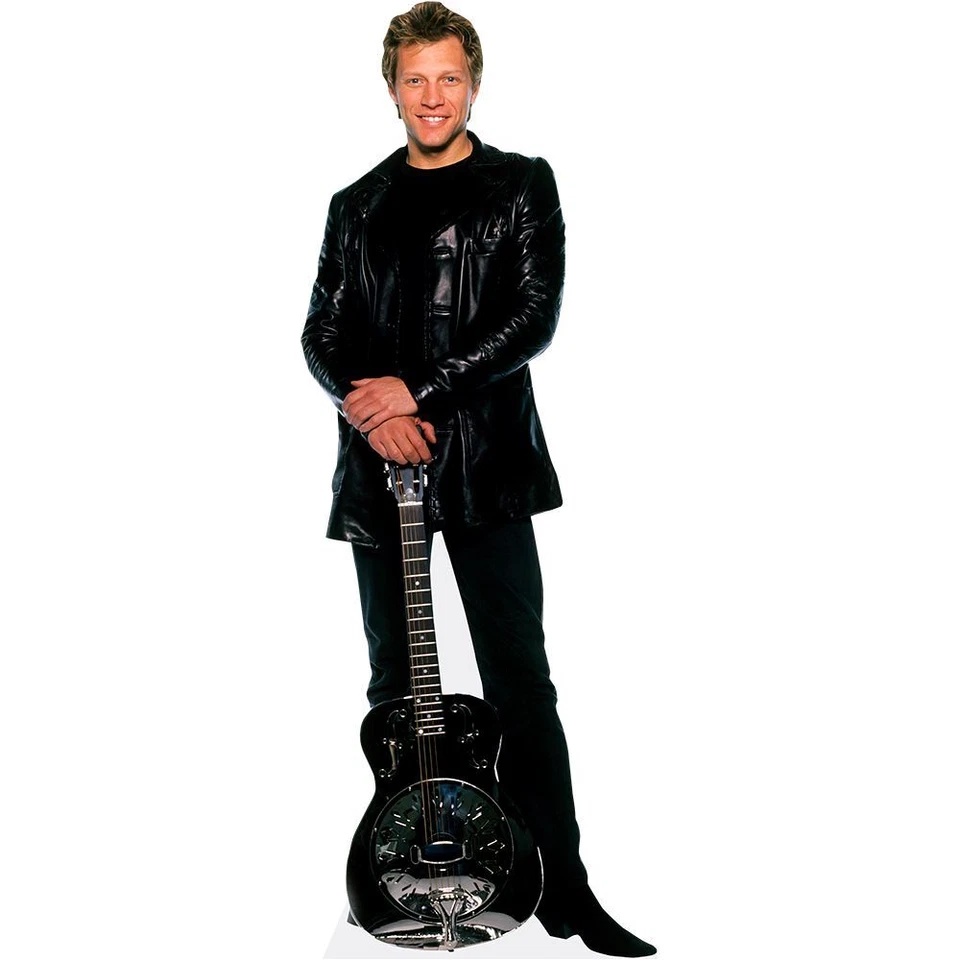 CELEBRITY CUTOUTS Jon Bon Jovi (Guitar) a grandezza naturale