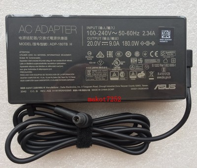 New Original ASUS ROG Zephyrus G14 GA401IV-BR9N6 ADP-180TB H 20V 9A Adapter&Cord