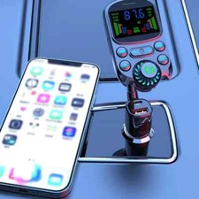 Car Bluetooth FM Transmitter Radio MP3 Wireless Adapter Hands-Free 3Port Charger