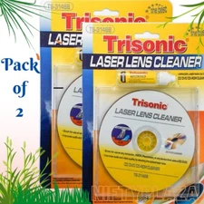 Laser Lens Cleaner Cd Dvd Cd-rom Pc Safe Effective with Cleaning Liquid, 2 Pack