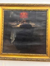 quadro olio su tela del pittore Clemente Tafuri dimensioni 90x90 primi del '900