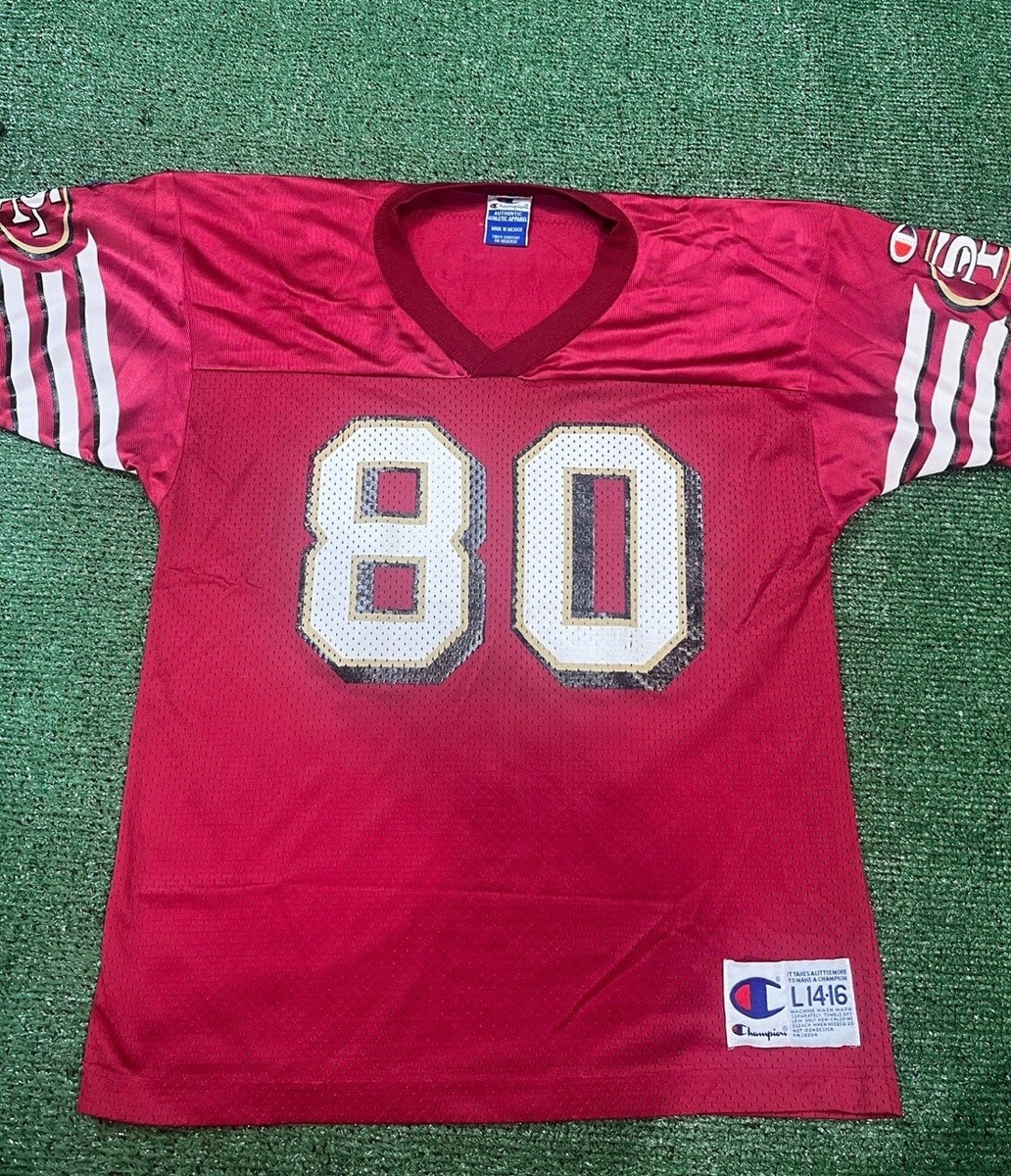 【新品】NFL サンフランシスコ49ers 80番 Rice ゲームシャツ Vintage NFL San Francisco 49ers Jerry Rice #80 Jersey Size M