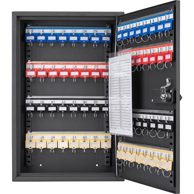 Barska Wall Mount Adjustable Cabinet with Colorful Key Tag Labels Combination Lo