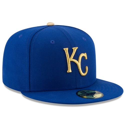 [70346370] Mens New Era MLB 59Fifty Authentic Fitted Cap Kansas City