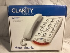 Clarity JV35W Amplified Braille Phone - Hard of Hearing Low Vision