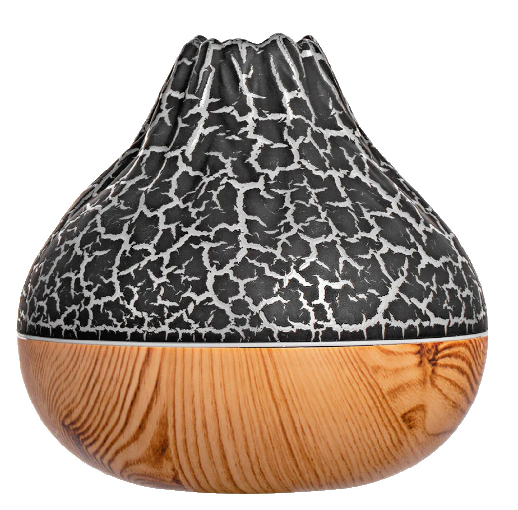 Diffuseur d'huiles essentielles 300ml avec brume réglable et lampe LED 7 couleurs
