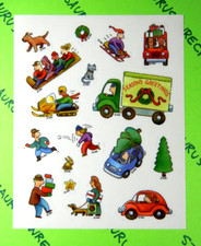 Christmas Vintage American Greetings Sticker Sheet