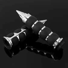 1" Motorcycle Handle Bar Hand Grips w/ Throttle For Harley Touring Honda Suzuki