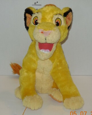 talking simba plush toy