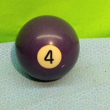VTG Replacement Billiard Pool Ball 2 1/4" Diameter Number 4 PURPLE SOLID