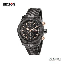 Orologio Cronografo Uomo Sector DIVING TEAM Nero Design Sportivo Robusto  Acciao