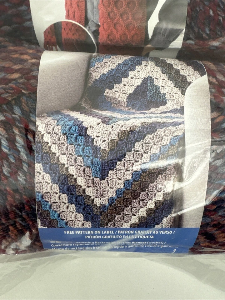 Factory Sealed - 3 Bernat Wavelength Yarn Orange Sodalite Multi-Color Phasing - Image 4 of 4